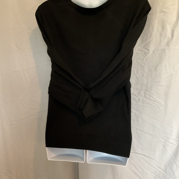 Avenue Cardigan Sweater with jeweled designs on front.  Black.  Size 26/28. - Picture 2 of 2